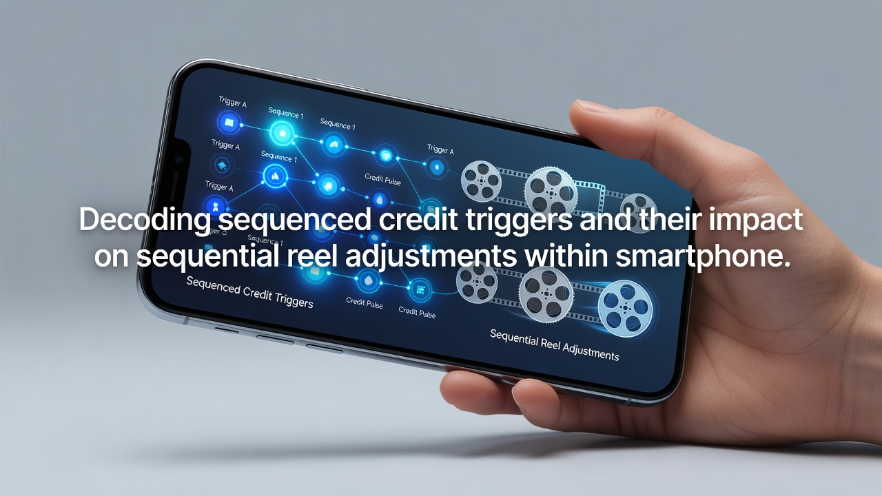 Close-up view of mobile slot reels showing adjustment patterns triggered by credit sequences