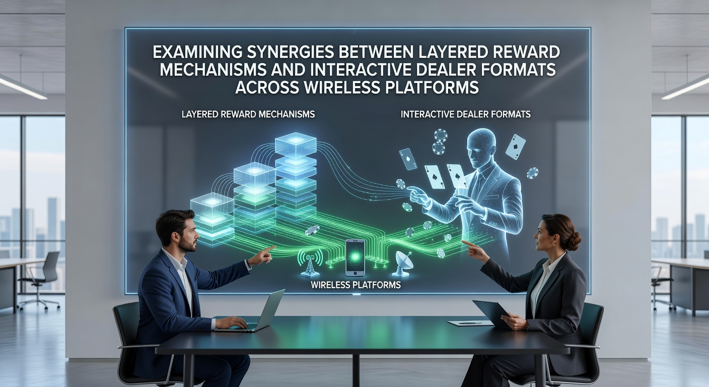 Illustration of layered rewards integrating with live interactive dealers on mobile wireless platforms