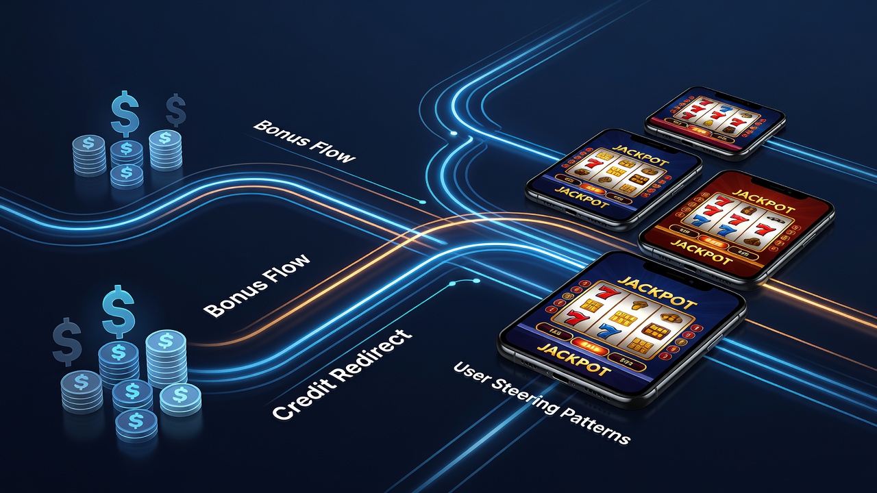 Mobile casino app interface showing promotional credits highlighted on jackpot slot machines